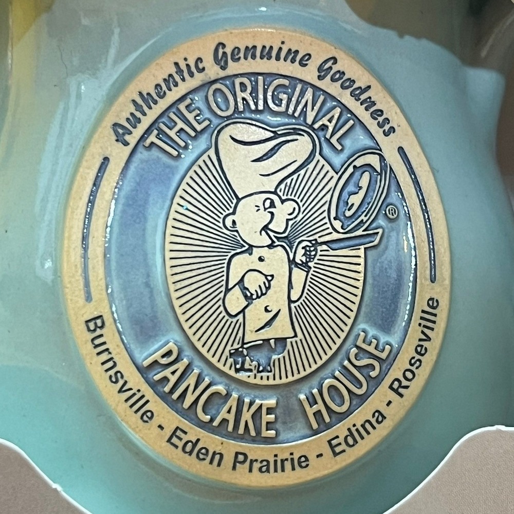 Deneen Pottery Original Pancake House Mug Blue Brand New Handthrown Stoneware